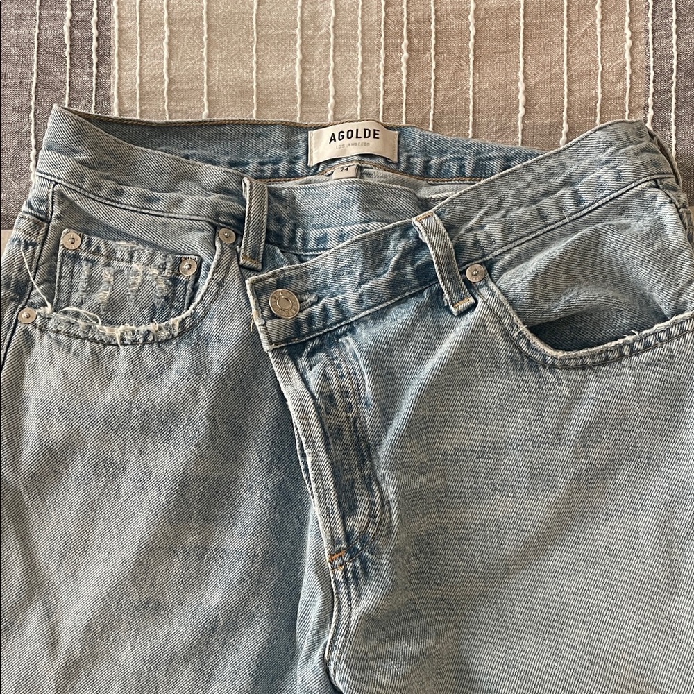 Agolde Classic Blue Denim Jeans